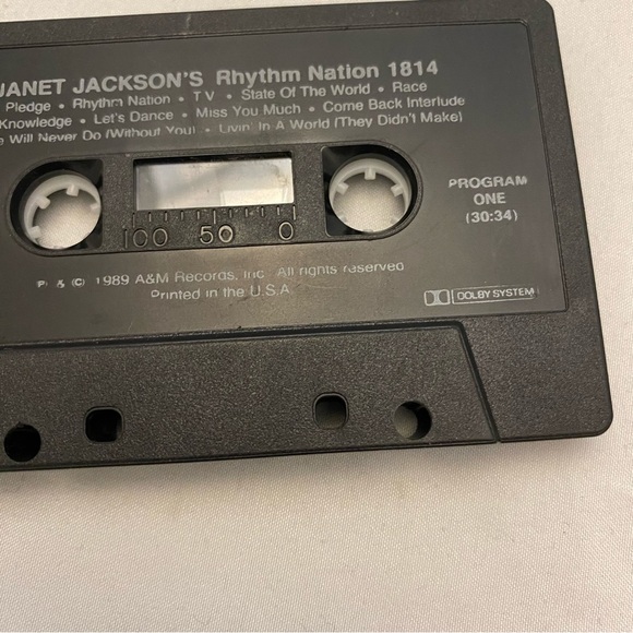 Janet Jackson - Rhythm Nation - 1989 Cassette /R&B Soul Vocal Pop - Picture 10 of 16